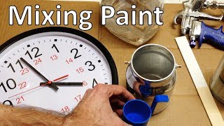 How to Mix Paint for a Spray Gun [upl. by Farro471]