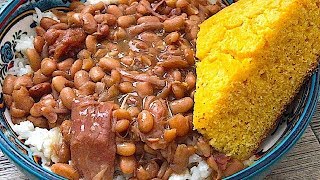 Southern Style Pinto Beans Recipe Slow amp Easy  SLOW COOKER PINTO BEANS  SURVIVAL MEALS [upl. by Ylil]