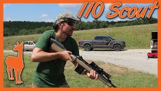 Savage 110 Scout Review 308 Punch Carbine Footprint [upl. by Enaitsirk]