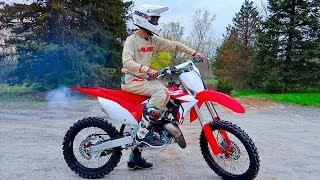 2019 CR125 2 STROKE FIRST RIDE [upl. by Anaz]