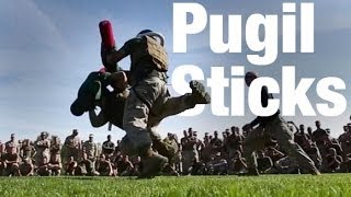 Marines Crush Skulls in Pugil Stick Fight [upl. by Akenit]