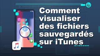 Comment visualiser des fichiers sauvegardés sur iTunes [upl. by Eelyr]