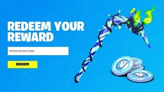 REDEEM THE FREE PICKAXE CODE in Fortnite How To Get Minty Pickaxe [upl. by Staci297]