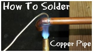 How to Solder Copper Pipe  DIY HowTo Basics [upl. by Chassin460]