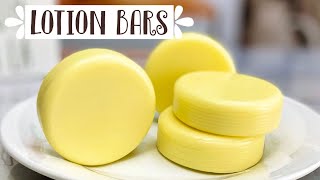 3Ingredient Solid Lotion Bars Nongreasy Recipe [upl. by Etteiluj]