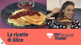 Pancake proteici con albumi e yogurt greco [upl. by Klinger]