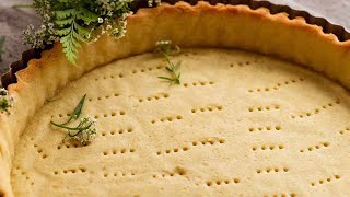 Sweet Tart Crust French Pastry  Pâte Sucrée [upl. by Nekcarb]