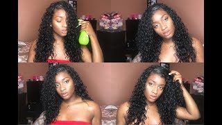 1299 Deep Wave Wet N’ Wavy Sensationnel Half Wig Review  How I Lay My Half Wigs  laurensimonee [upl. by Esoj208]