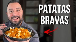 ¡¿Cómo hacer Patatas Bravas  Receta Española Fácil [upl. by Mayer]