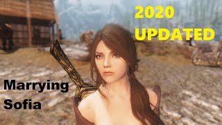 2020 Updated Skyrim Sofia Follower Mod Marriage [upl. by Edee498]