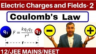 Electric Charges and Fields 02  Coulombs Law and Force Between Multiple Charges JEE MAINSNEET [upl. by Twedy]