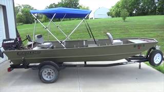 How To Install a Bimini Top  Jon Boat Bimini [upl. by Ardnwahsal]