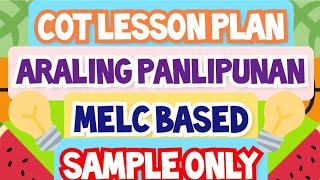 COT LESSON PLAN IN ARALING PANLIPUNAN [upl. by Eilsek]