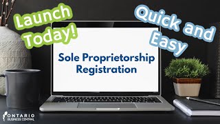 Sole Proprietorship in Canada  Small Business Registration [upl. by Constancia]