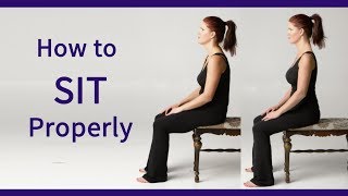 Posture Coach Shows How to Sit Properly [upl. by Siramay]