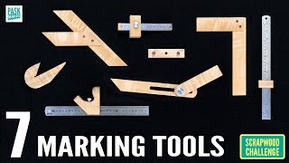 7 Homemade Marking Tools for Woodwork  Scrapwood Challenge ep27 [upl. by Siurtemed240]