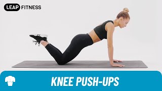 How to Do：KNEE PUSHUPS [upl. by Dinesh782]