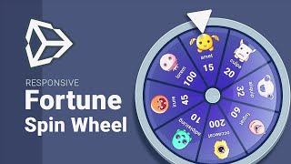 Responsive Fortune Spin Wheel  Unity Tutorial [upl. by Yenahpets404]