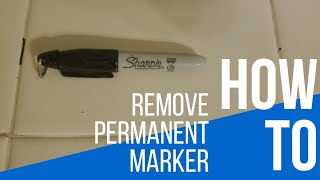 How to remove permanent marker from tile easy [upl. by Jeane]