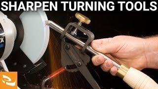 How to Sharpen Traditional Woodturning Tools on a Bench Grinder [upl. by Lema]