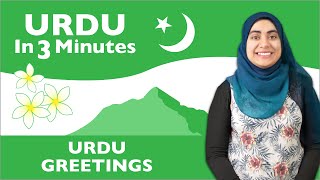 Urdu in Three Minutes  Urdu Greetings [upl. by Aileahcim]