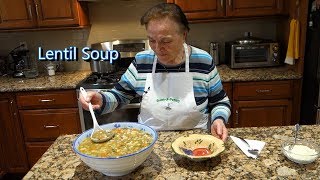 Italian Grandma Makes Lentil Soup [upl. by Atiuqad595]