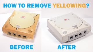 How to remove yellowing from old plastic retrobright the BEST method [upl. by Runstadler]