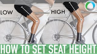 How to Set Your Bicycle Seat Height [upl. by Nibbs568]