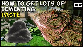 Ark Survival Evolved  How to Get a Lot of Cementing Paste Easy [upl. by Storz]