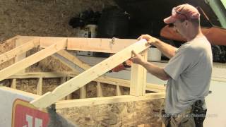 How To Build A Shed  Part 3 Building amp Installing Rafters [upl. by Goulet]