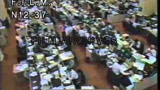 1987 Stock Market Crash stock footage  archival footage [upl. by Nrol]