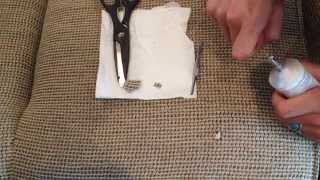 How to Patch a Hole in Woven Fabric  Easy Fabric Repair [upl. by Jaddan]