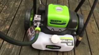 greenworks electric pressure washer 1800psi [upl. by Aliek922]