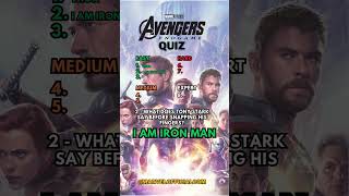 Marvel Avengers Endgame Quiz [upl. by Delinda]