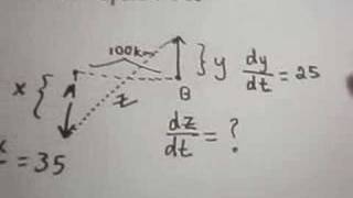 Related Rates 1 Problem Using Implicit Differentiation [upl. by Htezil686]