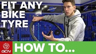 How To Fit Any DifficultToFit Bike Tyre [upl. by Pump413]