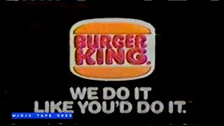 Burger King Commercial  1988 [upl. by Auqenaj]