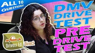 DMV Driving Test PreDrive Test Questions  California Drivers License Exam [upl. by Leverick]