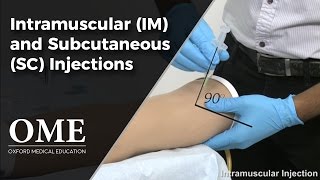 Intramuscular and Subcutaneous Injections  Clinical Skills [upl. by Azeret]