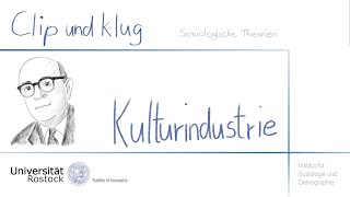 Soziologie studieren Theodor W Adorno  Kulturindustrie [upl. by Gillian]