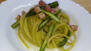 Pasta asparagi e pancetta [upl. by Peggi]