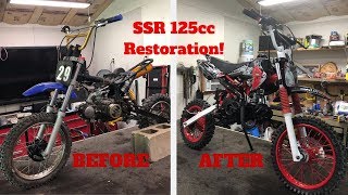 SSR 125cc Dirt Bike Restoration Complete rebuild [upl. by Akimas442]