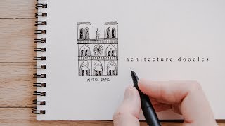 How To Draw Buildings  Architecture Doodles For Beginners [upl. by Benzel529]