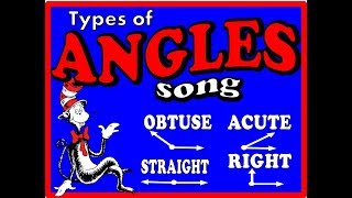 Types of ANGLES  song that shows 4 types of angles [upl. by Zetnas733]