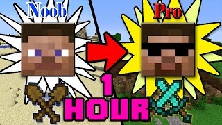 ONE HOUR of How to Transform from NOOB to PRO in Minecraft  Minecraft Animation [upl. by Enrev]