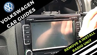 How To Remove And Install Volkswagen Radio  Double Din   Simple amp Easy [upl. by Anir717]