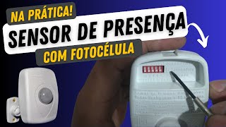 Como Instalar SENSOR DE PRESENÇA COM FOTOCÉLULA [upl. by Enyrhtac]