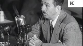 1947 Walt Disney Testifies at HUAC [upl. by Stelmach832]