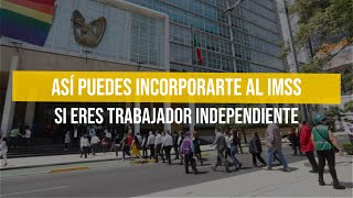 Así puedes incorporarte al IMSS si eres trabajador independiente [upl. by Appilihp]