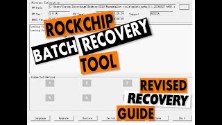 Rockchip 32293328 3288 3399  USB Recovery Android Tool Revised Universal Guide [upl. by Edlin]